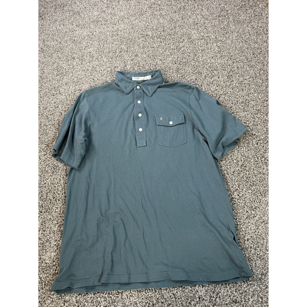 Criquet Short Sleeve Golf Polo Shirt Men's Size Medium Blue